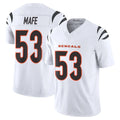 C.Bengals #53 Boye Mafe Player White Vapor F.U.S.E. Limited Home Game BALCE Stitched Jerseys