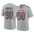 C.Bears #98 Montez Sweat Player Gray Atmosphere Fashion Game BALCE Stitched Jerseys