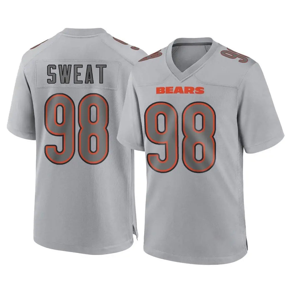 C.Bears #98 Montez Sweat Player Gray Atmosphere Fashion Game BALCE Stitched Jerseys