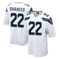 S.Seahawks #22 Rashid Shaheed Player White Home Game BALCE Stitched Jerseys