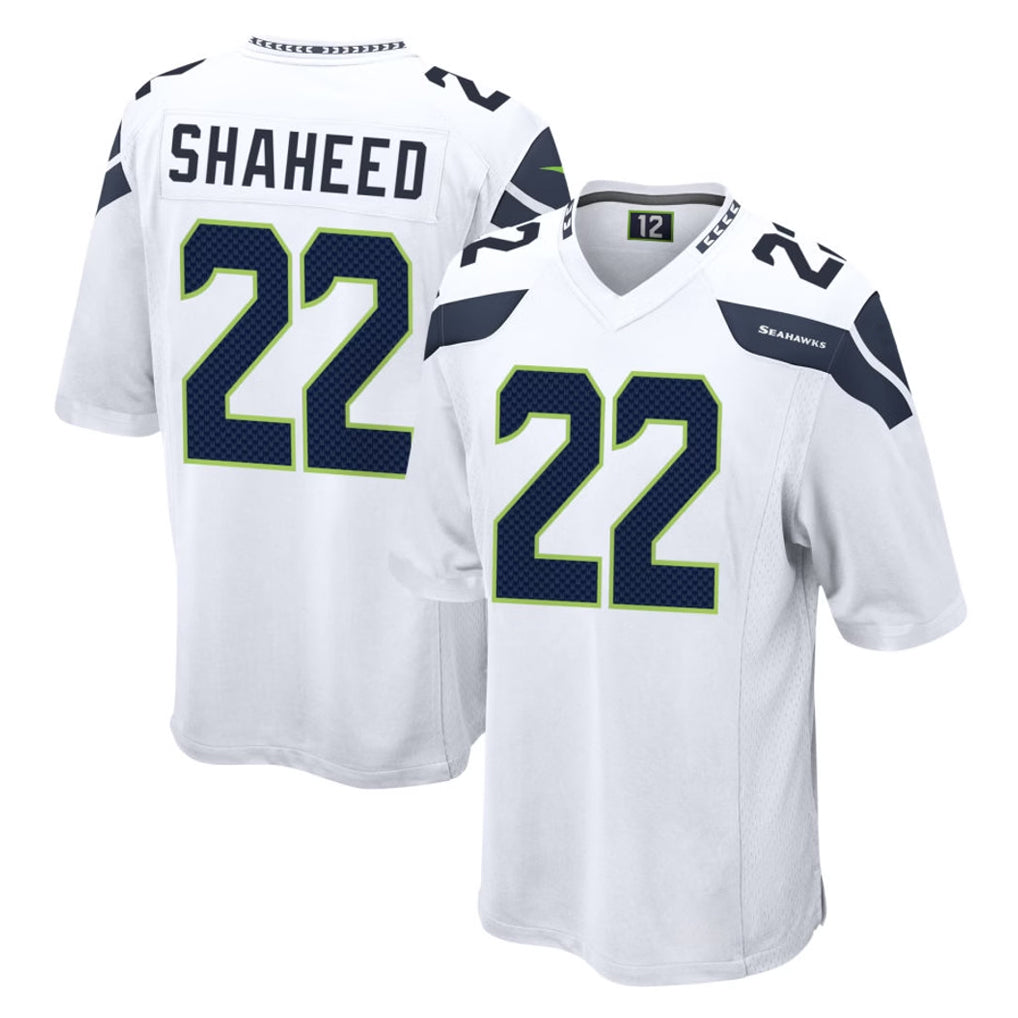 S.Seahawks #22 Rashid Shaheed Player White Home Game BALCE Stitched Jerseys