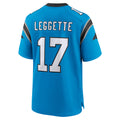 C.Panthers #17 Xavier Legette Player Blue Home Game BALCE Stitched Jerseys
