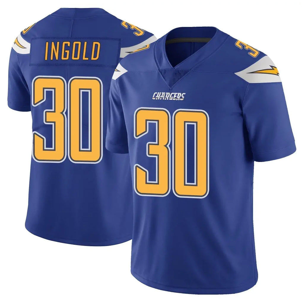 LA.Chargers #30 Alec Ingold Player Royal Limited Color Rush Vapor Untouchable Home Game BALCE Stitched Jerseys