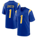 LA.Chargers #1 Quentin Johnston Player Royal Home Game BALCE Stitched Jerseys