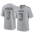 D.Cowboys #3 George Pickens Player Gray Atmosphere Fashion Home Game BALCE Stitched Jerseys