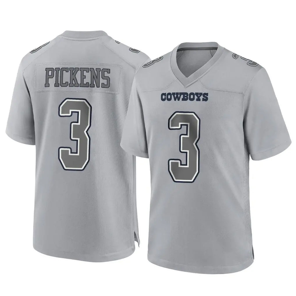 D.Cowboys #3 George Pickens Player Gray Atmosphere Fashion Home Game BALCE Stitched Jerseys
