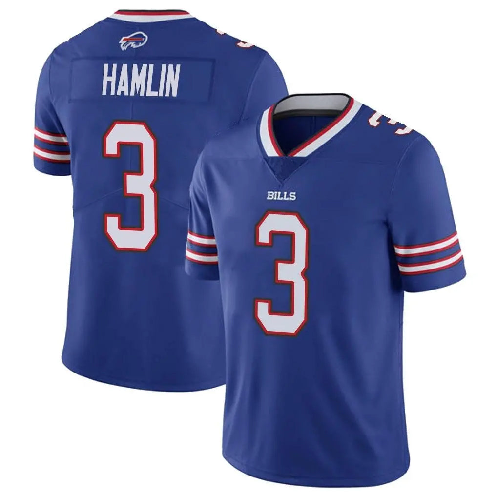 B.Bills #3 Damar Hamlin Player Royal Vapor Untouchable Limited BALCE Stitched Jerseys