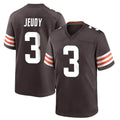 C.Browns #3 Jerry Jeudy Player Brown Home Game BALCE Stitched Jerseys