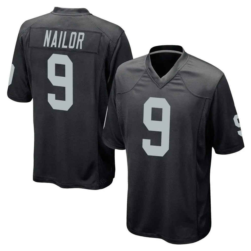 LV.Raiders #9 Jalen Nailor Player Black Home Game BALCE Stitched Jerseys