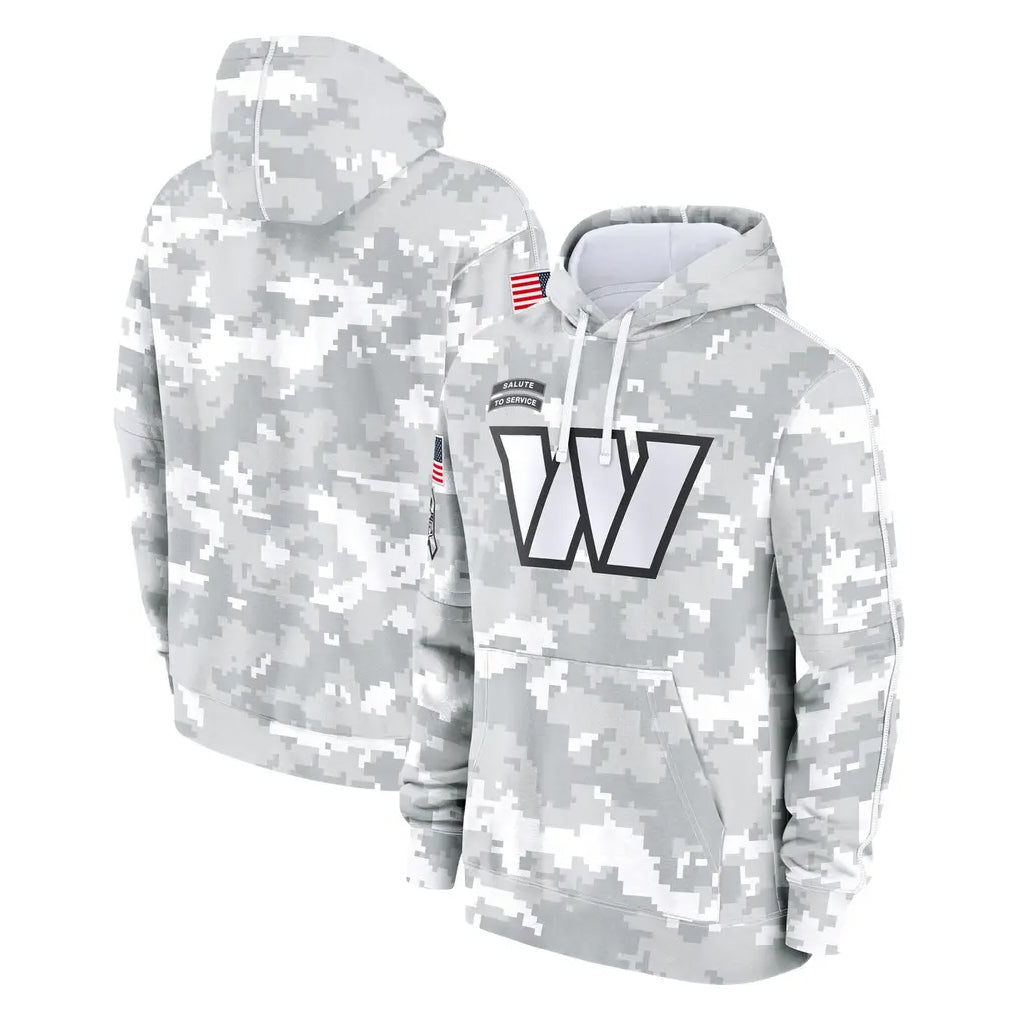 W.Commanders ## Commanders Blank Player Arctic Camo Limited Salute to Service Pullover Hoodies Game BALCE Stitched Jerseys