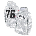LA.Chargers #76 Joe Alt Player Arctic Camo Salute to Service Hoodies Limited Game BALCE Stitched Jerseys