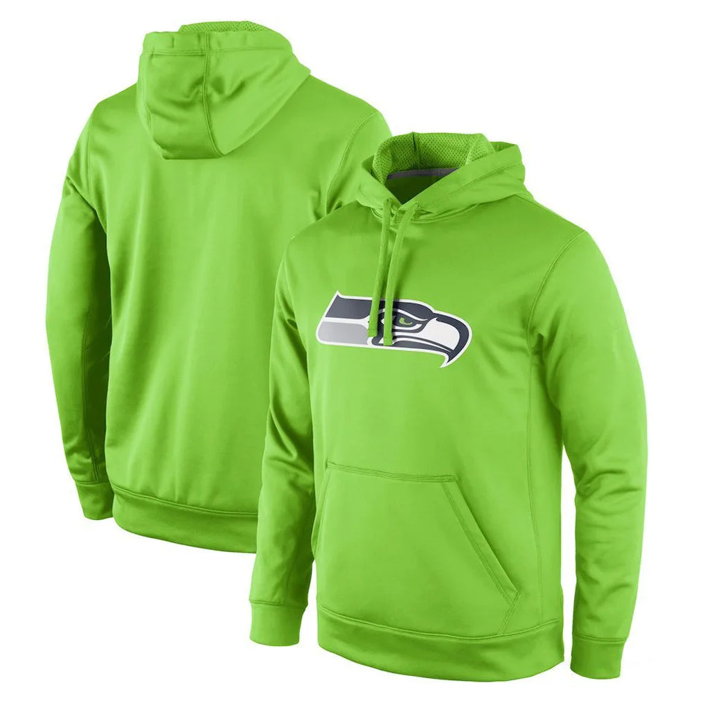 S.Seahawks ## Seahawks Blank Player Green LOGO Pullover Hoodies Game BALCE Stitched Jerseys