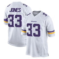 M.Vikings #33 Aaron Jones Sr. Player White Home Game BALCE Stitched Jerseys