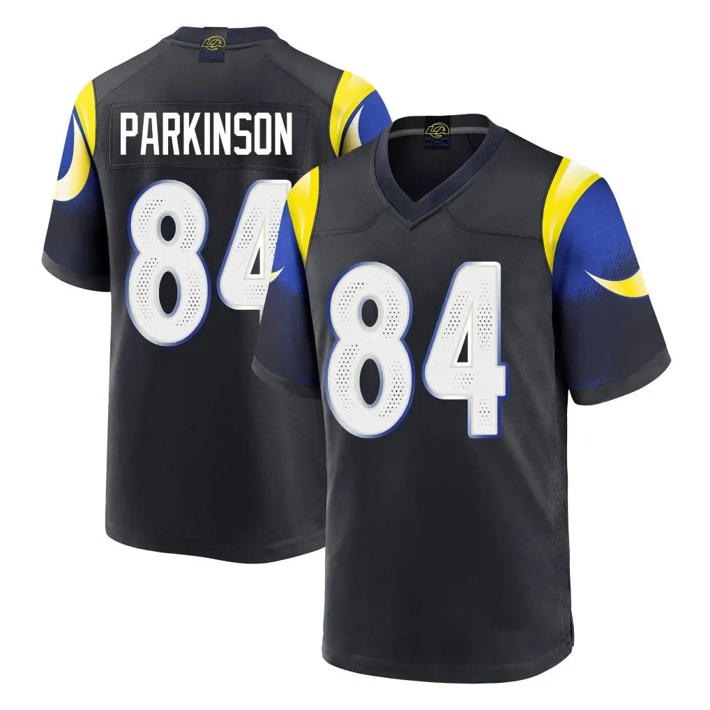 LA.Rams #84 Colby Parkinson Player Black Midnight Rivalries Collection Home Game BALCE Stitched Jerseys