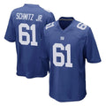 NY.Giants #61 John Michael Schmitz Jr. Player Royal Home Game BALCE Stitched Jerseys