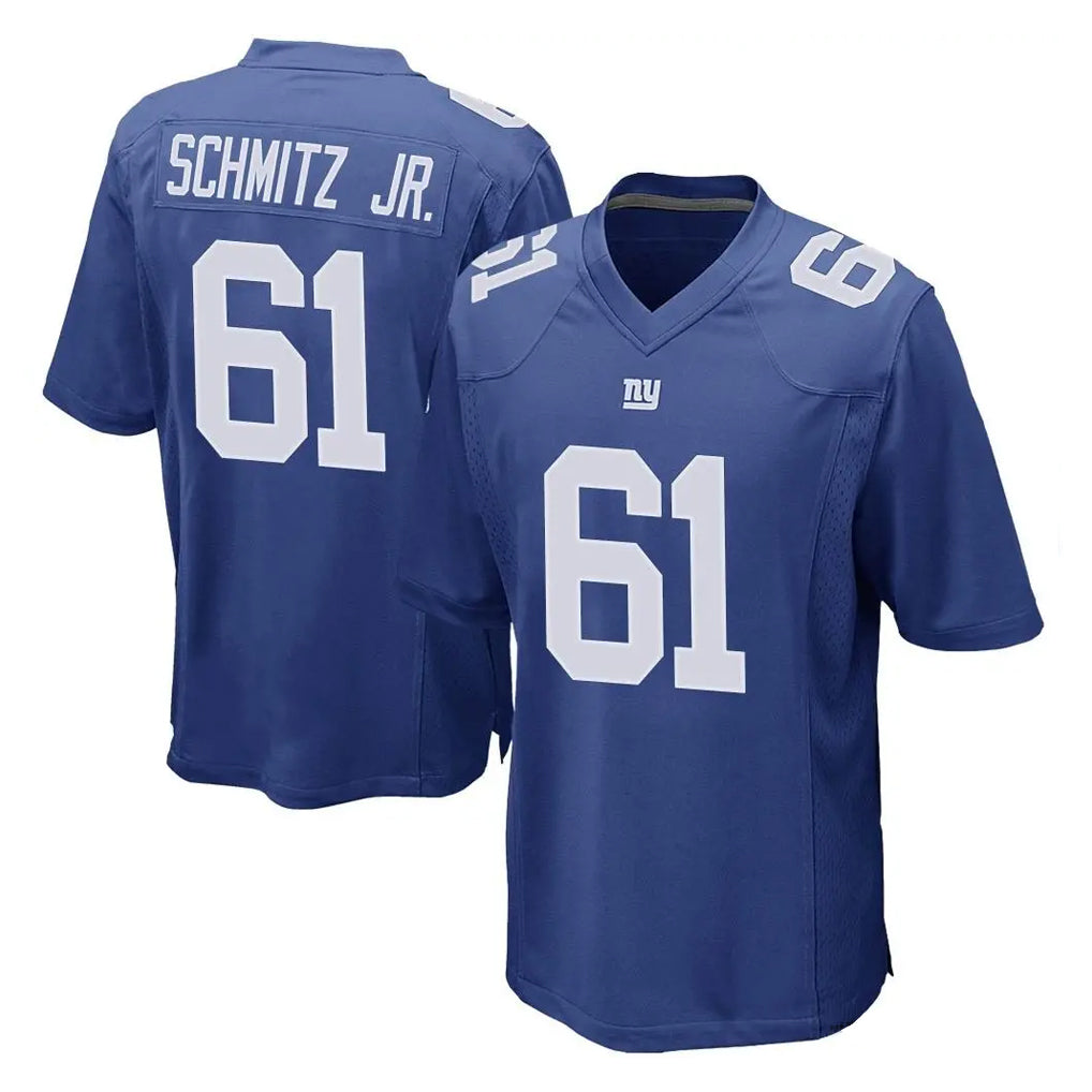 NY.Giants #61 John Michael Schmitz Jr. Player Royal Home Game BALCE Stitched Jerseys