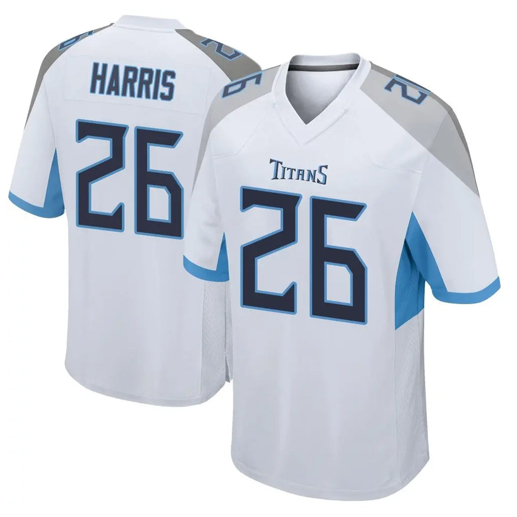 T.Titans #26 Marcus Harris Player White Home Game BALCE Stitched Jerseys