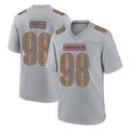 W.Commanders #98 Odafe Oweh Player Gray Atmosphere Fashion Home Game BALCE Stitched Jerseys