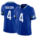 S.Seahawks #4 Michael Dickson Player Royal Limited Throwback Vapor F.U.S.E. Home Game BALCE Stitched Jerseys