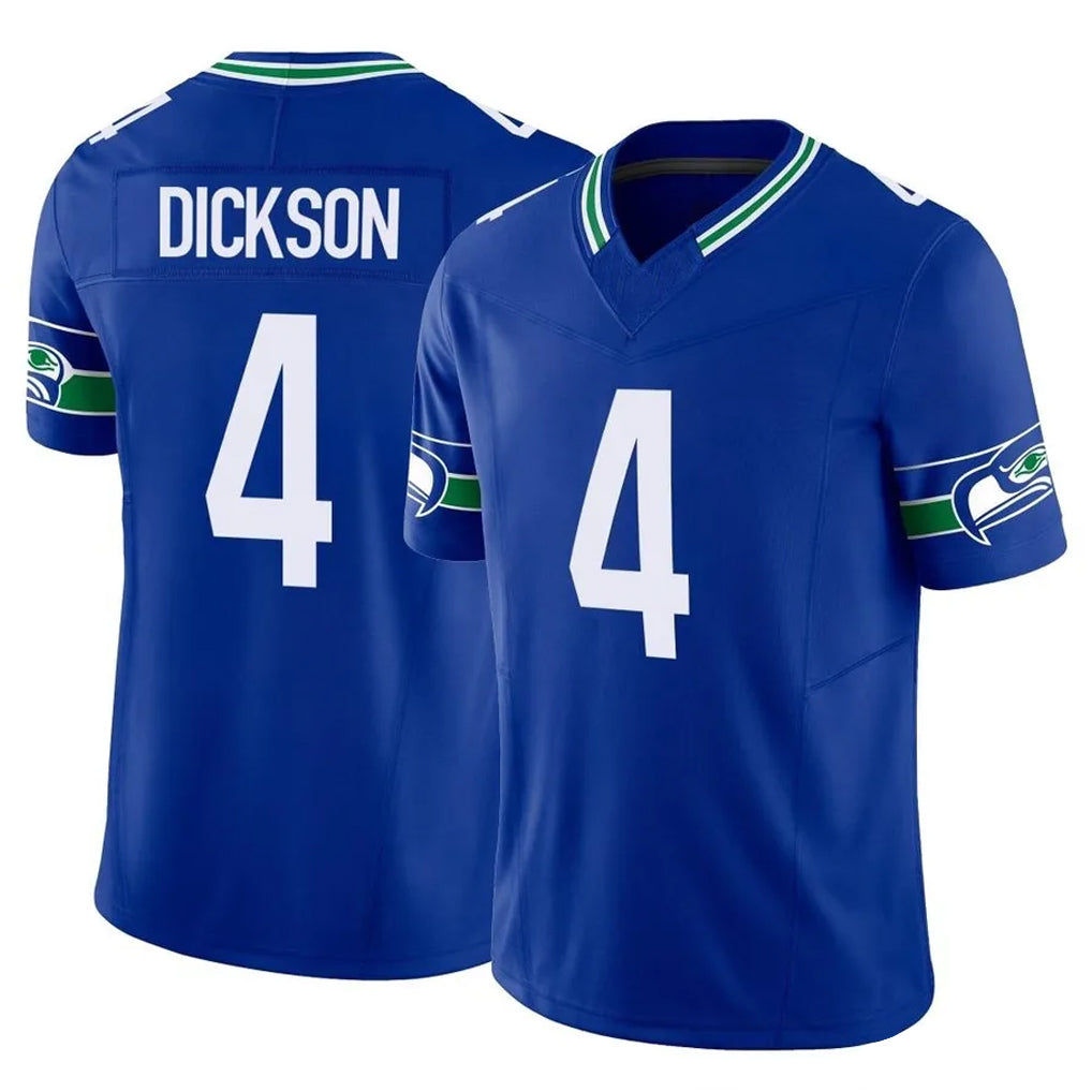 S.Seahawks #4 Michael Dickson Player Royal Limited Throwback Vapor F.U.S.E. Home Game BALCE Stitched Jerseys