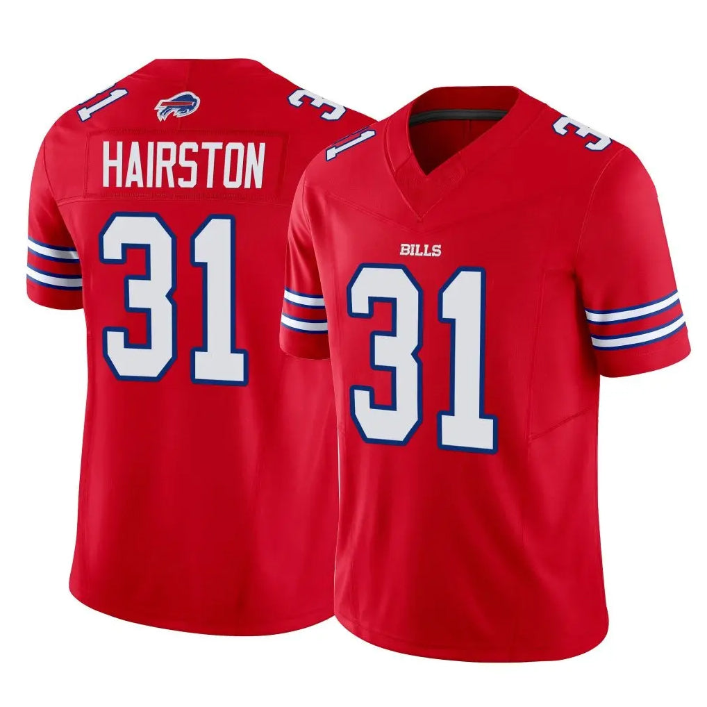 B.Bills #31 Maxwell Hairston Player Red Vapor F.U.S.E. Limited Home Game BALCE Stitched Jerseys