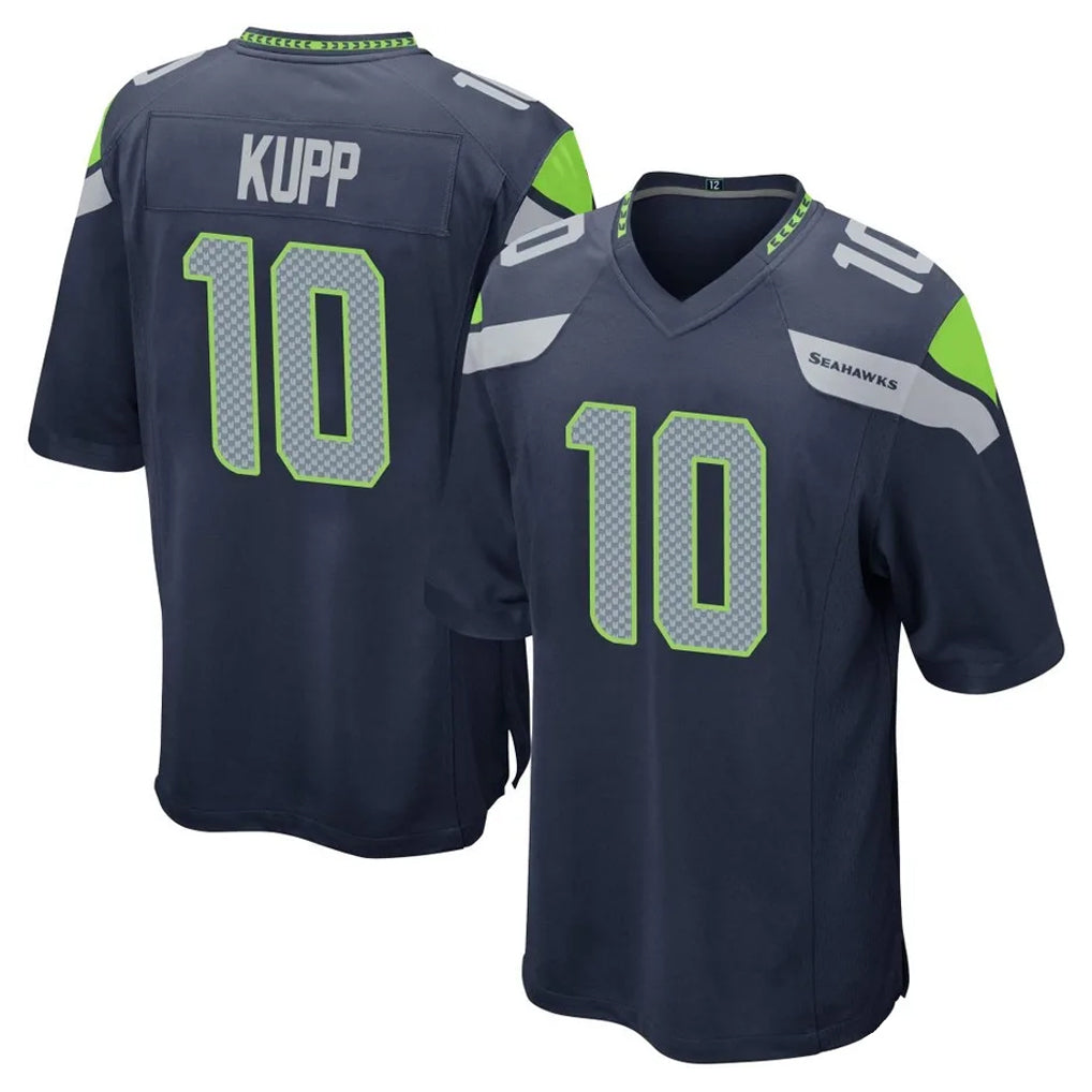S.Seahawks #10 Cooper Kupp Player Navy Home Game BALCE Stitched Jerseys