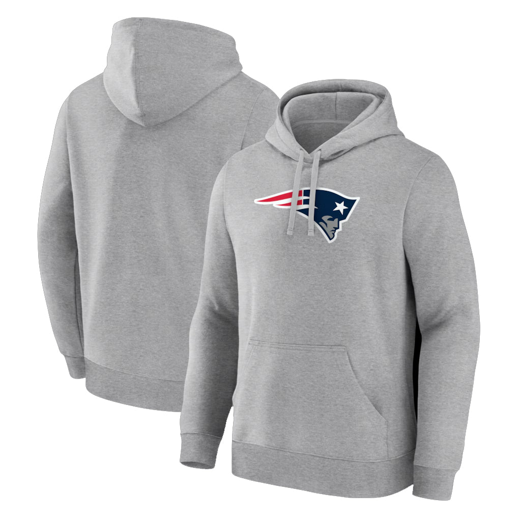 NE.Patriots ## Patriots Blank Player Gray LOGO Pullover Hoodies Home Game BALCE Stitched Jerseys