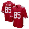 SF.49ers #85 George Kittle Player Red Home Game BALCE Stitched Jerseys