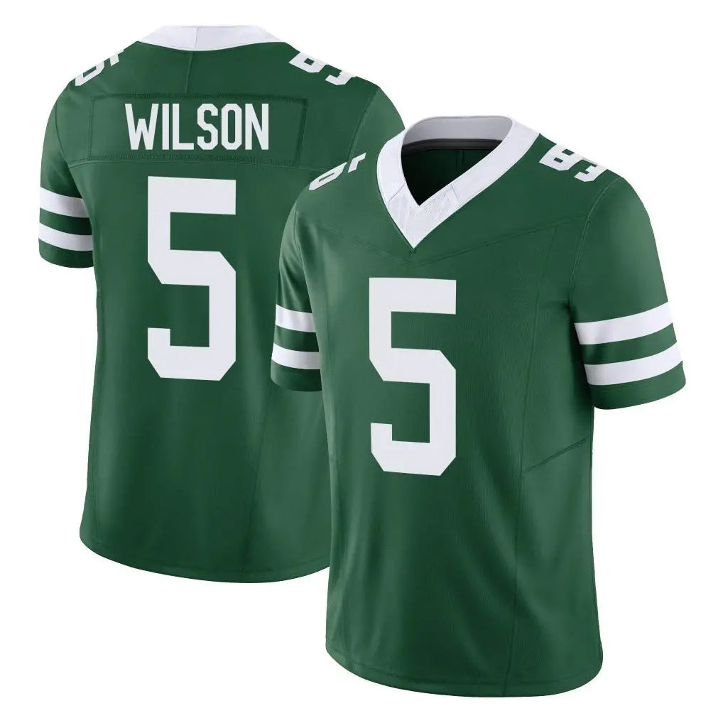 NY.Jets #5 Garrett Wilson Player Green Legacy Limited Vapor F.U.S.E. Home Game BALCE Stitched Jerseys
