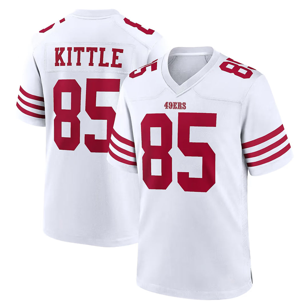 SF.49ers #85 George Kittle Player White Game Home BALCE Stitched Jerseys