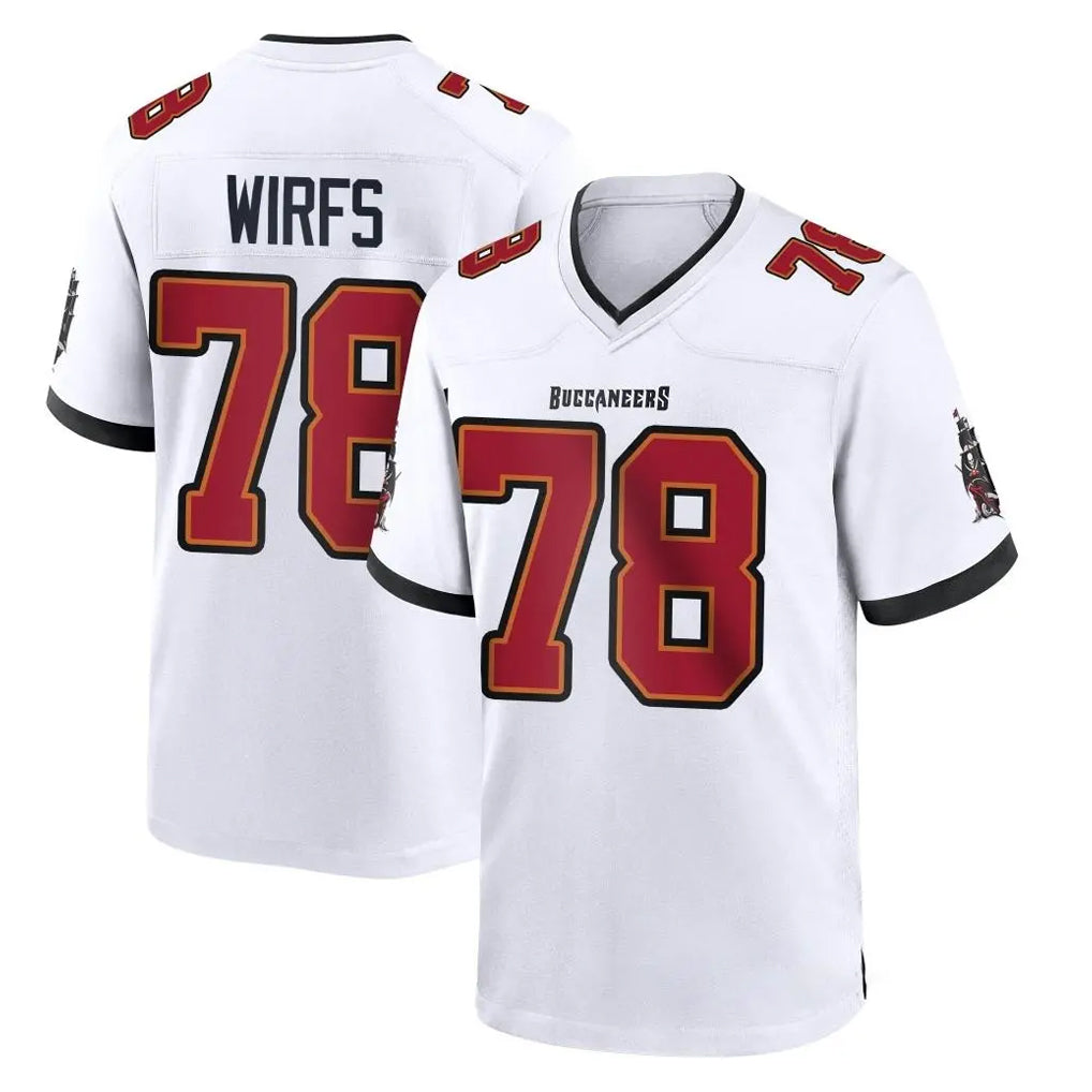 TB.Buccaneers #78 Tristan Wirfs Player White Home Game BALCE Stitched Jerseys