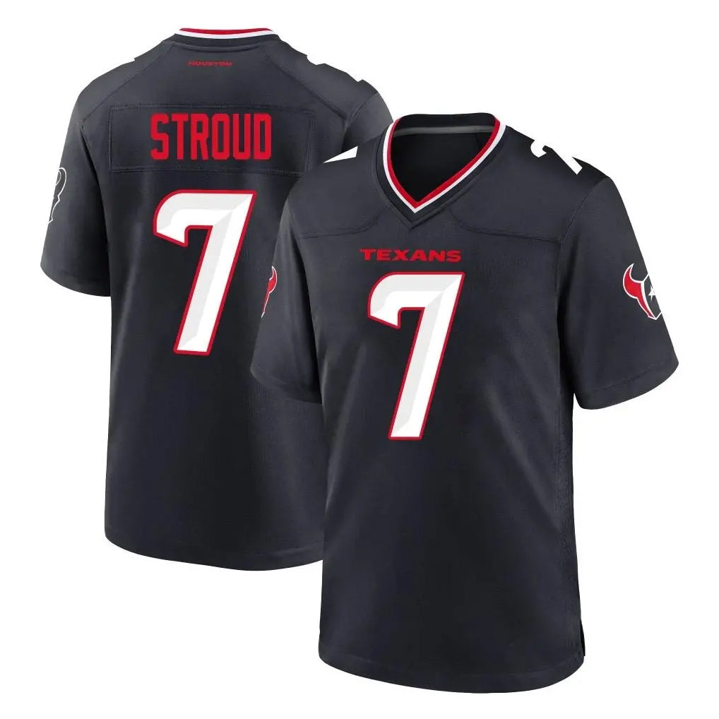 H.Texans #7 CJ Stroud Player Navy Team Home Game BALCE Stitched Jerseys