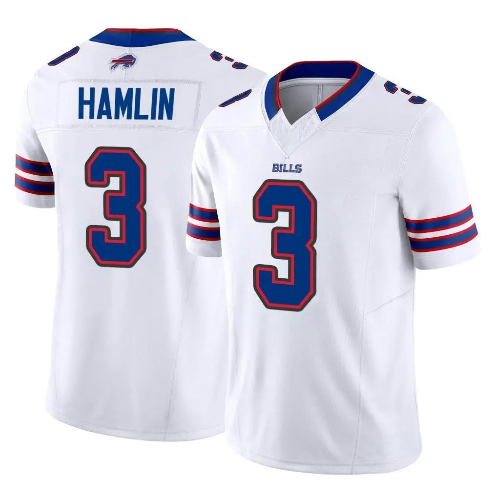 B.Bills #3 Damar Hamlin Player White Vapor F.U.S.E. Limited BALCE Stitched Jerseys