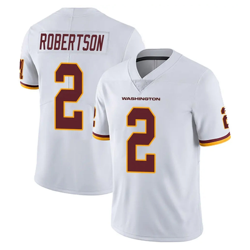 W.Commanders #2 Amik Robertson Player White Limited Vapor Untouchable Home Game BALCE Stitched Jerseys