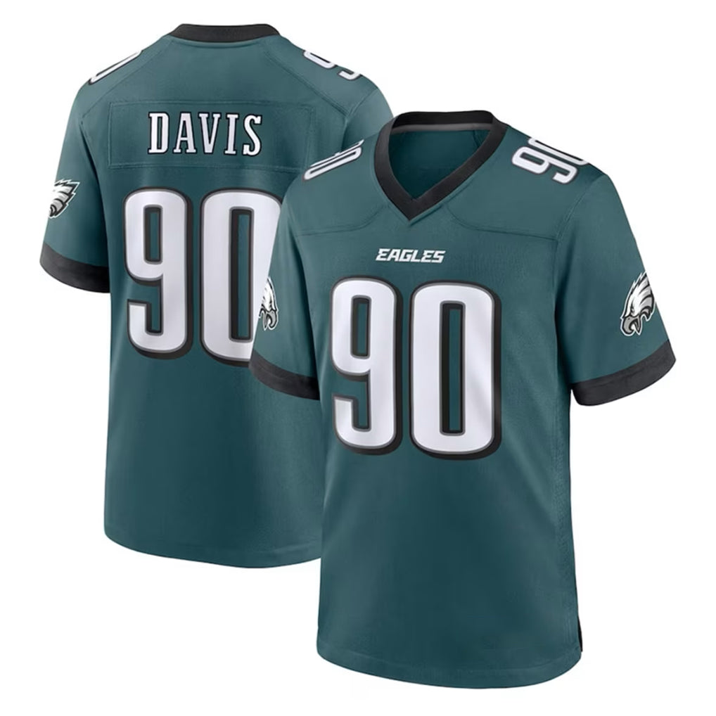 P.Eagles #90 Jordan Davis Player Green Home Game BALCE Stitched Jerseys