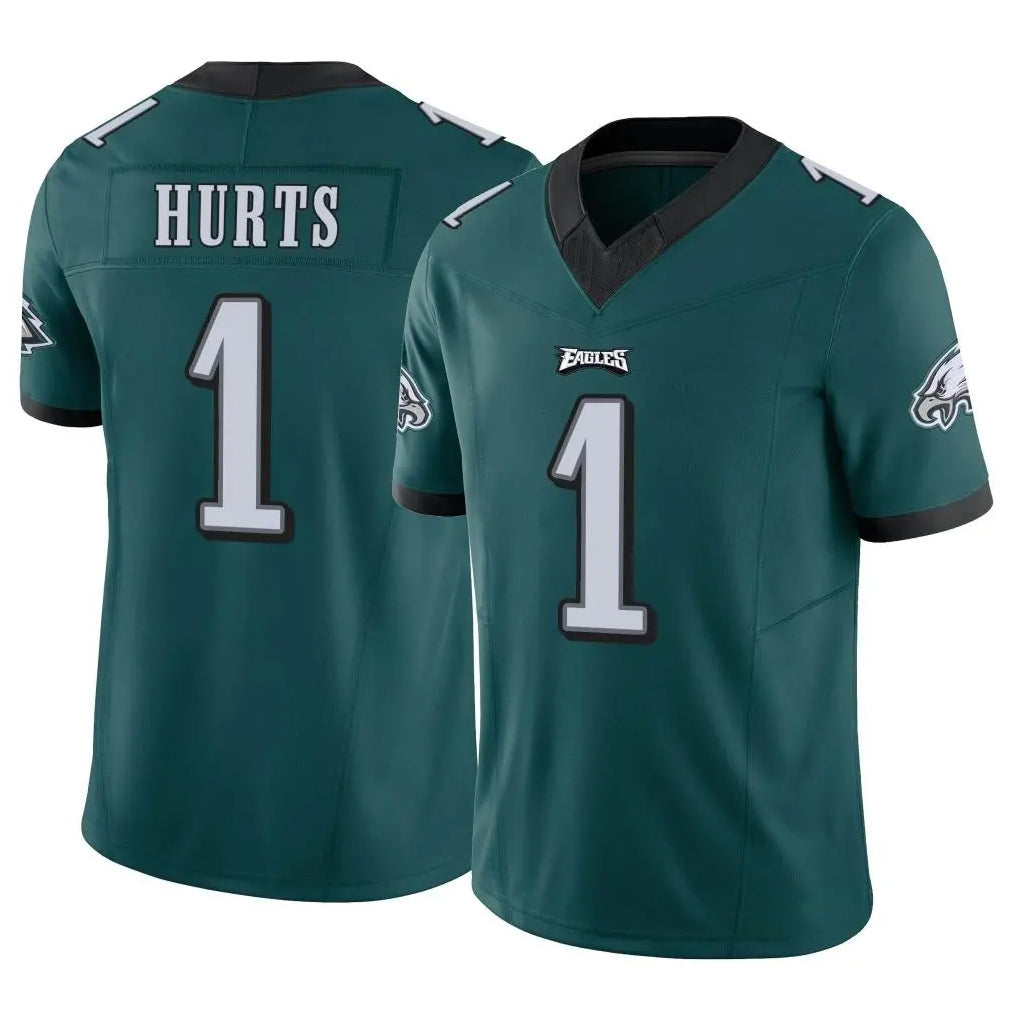 P.Eagles #1 Jalen Hurts Player Team Color Green Limited Vapor F.U.S.E. Home Game BALCE Stitched Jerseys