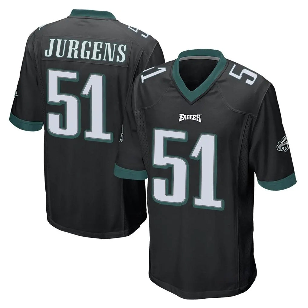 P.Eagles #51 Cam Jurgens Player Black Home Game BALCE Stitched Jerseysys