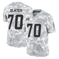 LA.Chargers #70 Rashawn Slater Player Arctic Camo Salute To Service Limited Game BALCE Stitched Jerseys