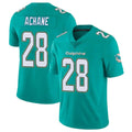 M.Dolphins #28 De'Von Achane Player Aqua Limited Vapor Untouchable Home Game BALCE Stitched Jerseys