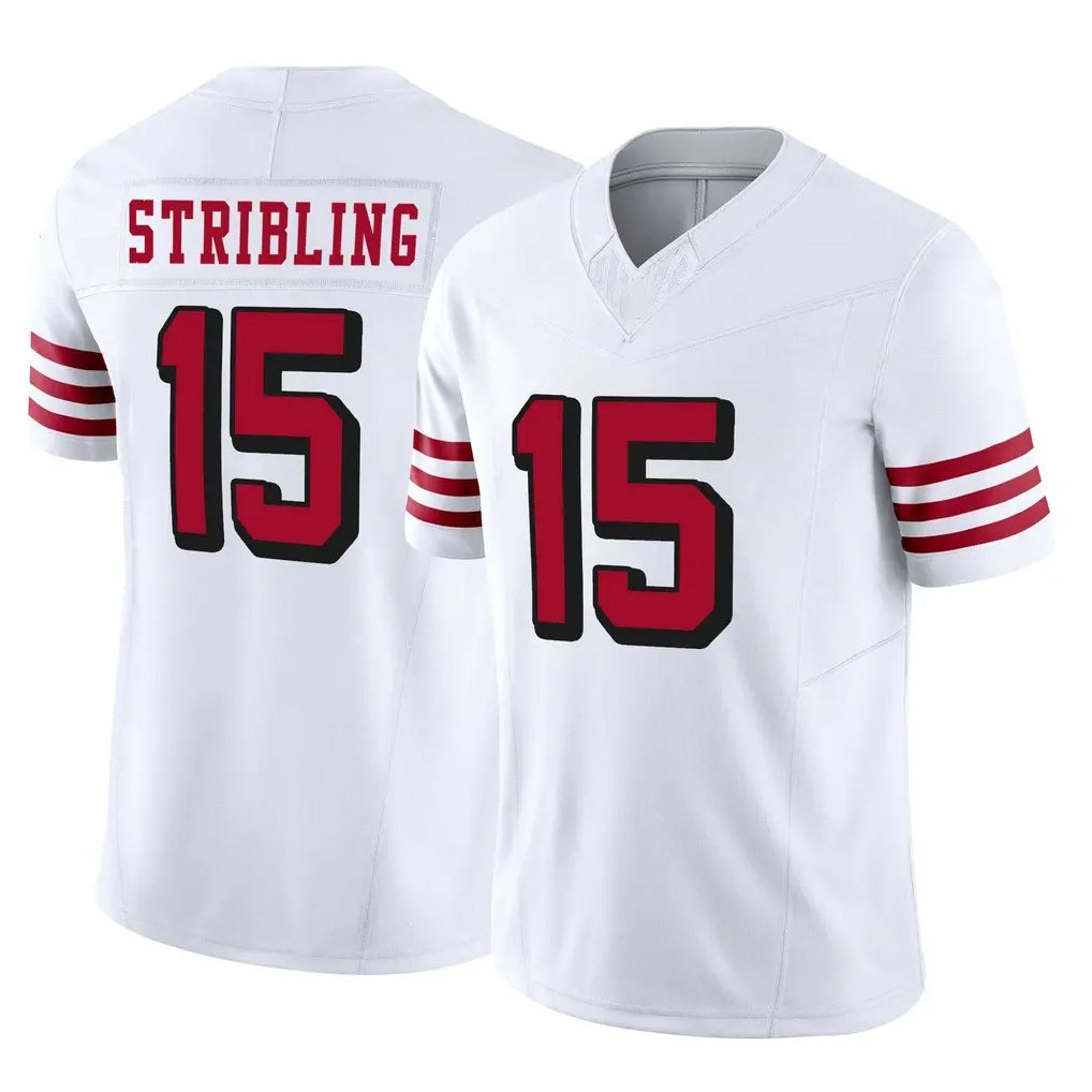 SF.49ers #15 De'Zhaun Stribling Player White Limited Alternate Vapor F.U.S.E. Home Game BALCE Stitched Jerseys