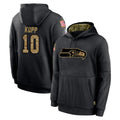 S.Seahawks #10 Cooper Kupp Player Black Salute to Service Hoodies Limited Game BALCE Stitched Jerseys