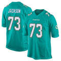 M.Dolphins #73 Austin Jackson Player Aqua Team Color Home Game BALCE Stitched Jerseys