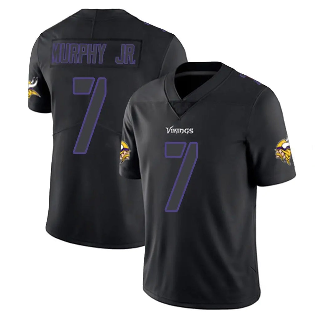 M.Vikings #7 Byron Murphy Jr. Player Black Impact LImited Home Game BALCE Stitched Jerseys