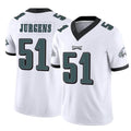 P.Eagles #51 Cam Jurgens Player White Limited Vapor F.U.S.E. Home Game BALCE Stitched Jerseys