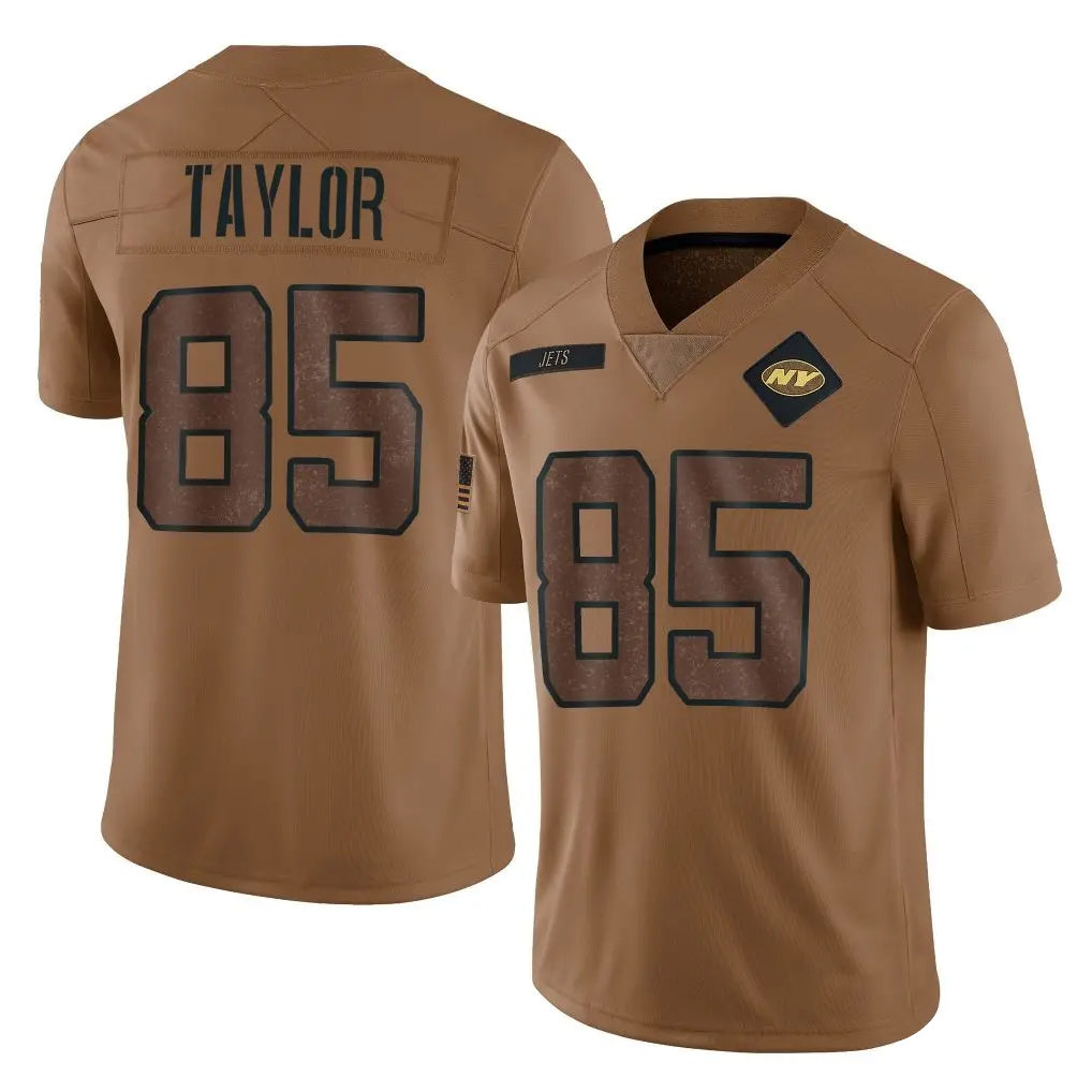 NY.Jets #85 Mason Taylor Player Brown Salute To Service Limited BALCE Stitched Jerseys