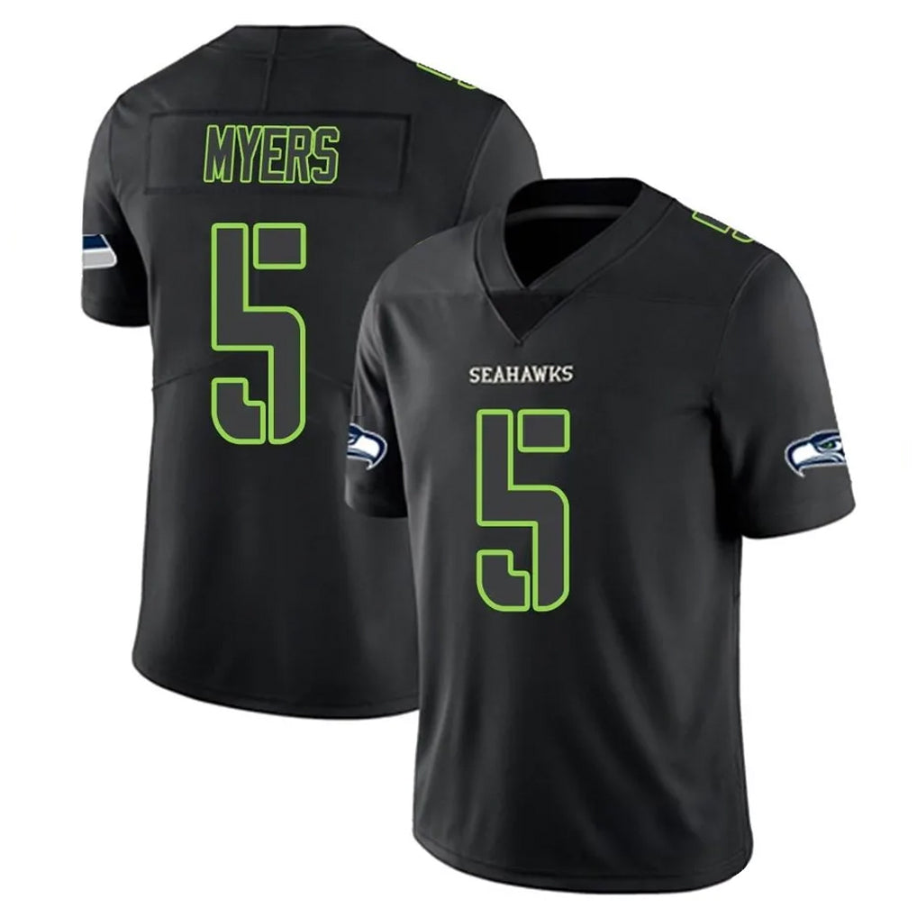 S.Seahawks #5 Jason Myers Player Black Impact Limited Home Game BALCE Stitched Jerseys