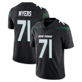 NY.Jets #71 Josh Myers Player Stealth Black Limited Vapor Home Game BALCE Stitched Jerseys