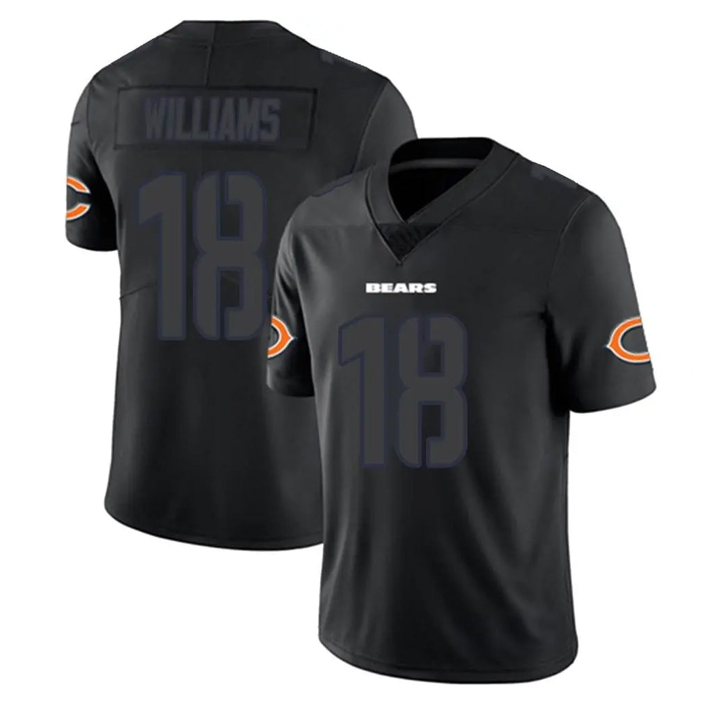 C.Bears #18 Caleb Williams Player Black Impact Limited Game BALCE Stitched Jerseys