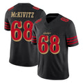 SF.49ers #68 Colton McKivitz Player Black Limited Rivalries Collection Home Game BALCE Stitched Jerseys