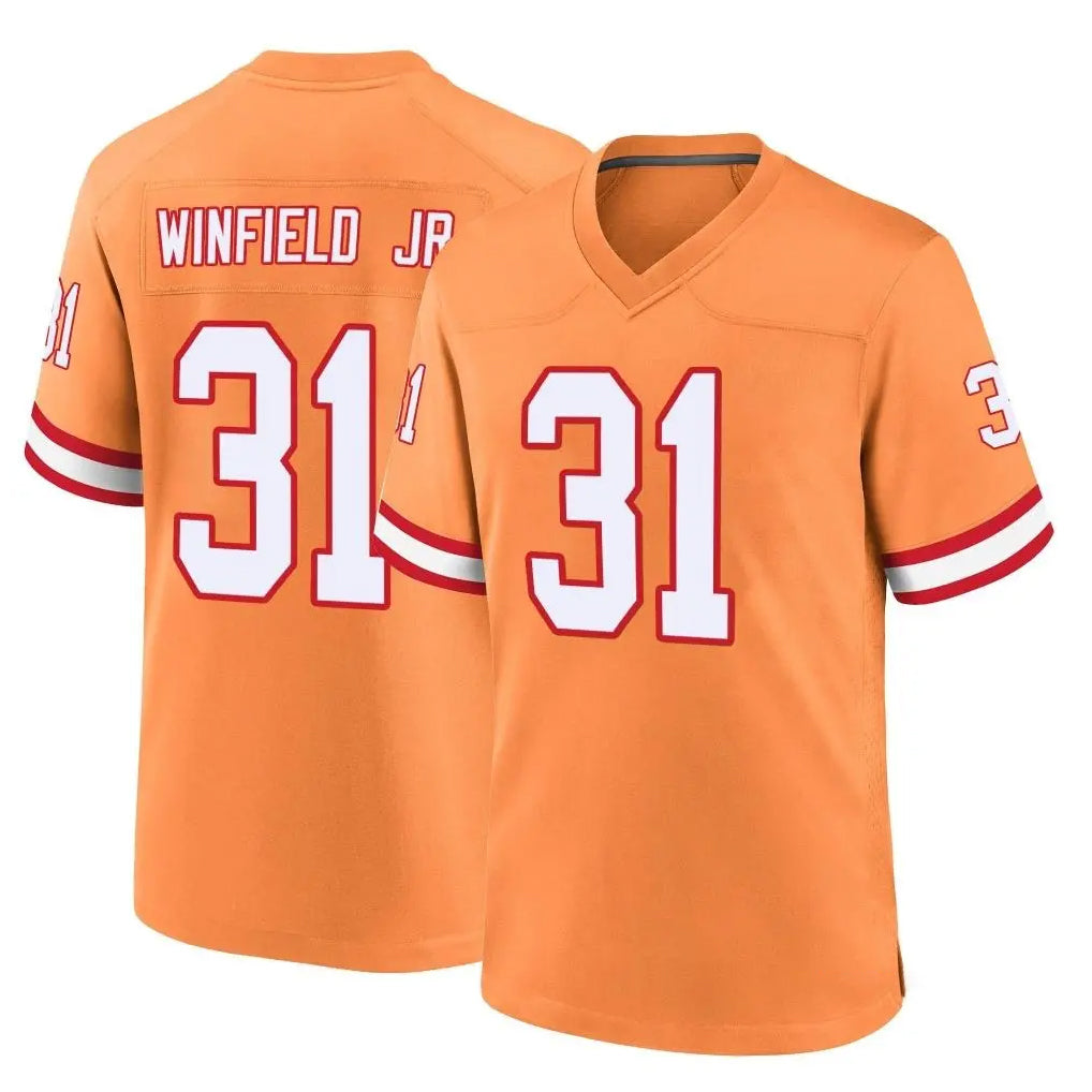 TB.Buccaneers #31 Antoine Winfield Jr. Player Orange Throwback Home Game BALCE Stitched Jerseys